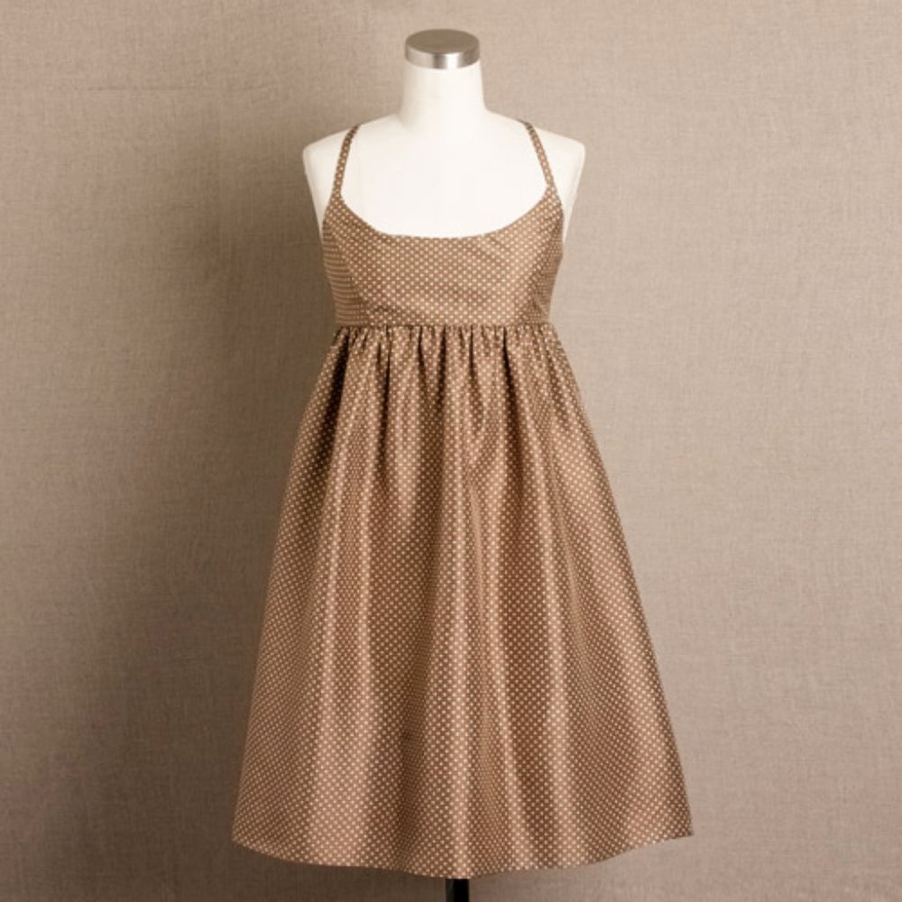 J Crew Silk empire waist dress